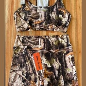 Conjunto top y short camuflado